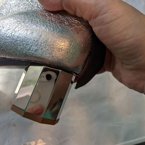 Proenza Schouler silver booties size 9 (39) BNWOB - Picture 9 of 11